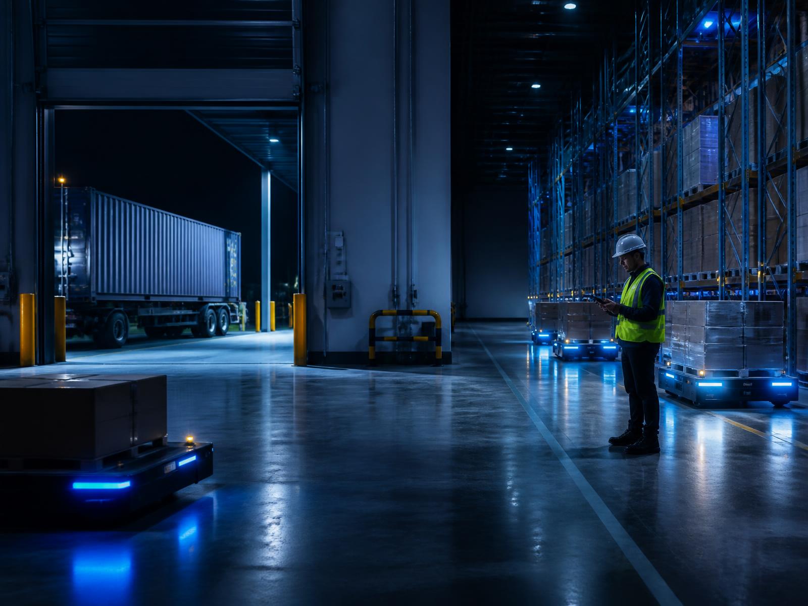 Smart warehouse operation with connected cargo intake